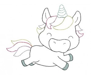 Stickdatei - Glitzerpupser Wolkenspringer Doodle